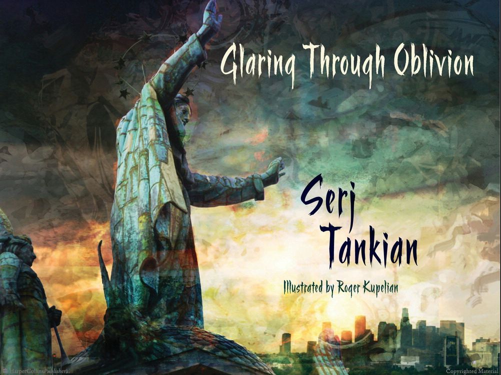 Обложка книги Сержа Танкяна "Glaring Through Oblivion"